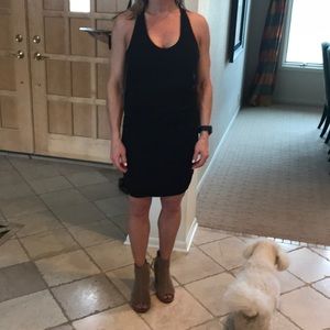 Athleta black cotton dress